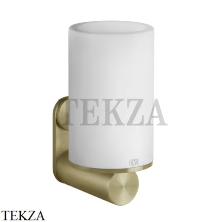 Gessi 316 ACCESSORIES Стакан для зубных щеток настенный, композит белый 54707-727, Brushed Brass