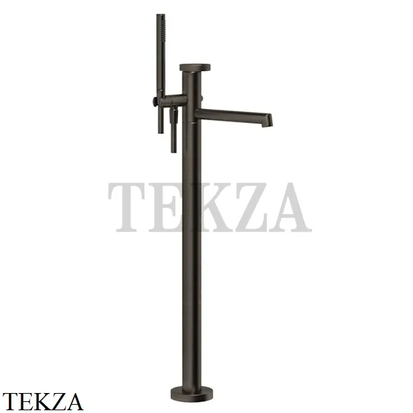 Gessi ANELLO Смеситель для ванны напольный, с гарнитуром 63328-187, Aged Bronze
