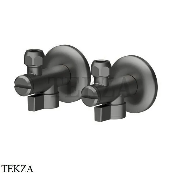 Newform Шаровой кран с фильтром 1/2 дюйма (пара), 125.59.064, PVD Brushed gun metal