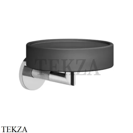 Gessi ANELLO Мыльница настенная композит черный 63702-031, хром глянец