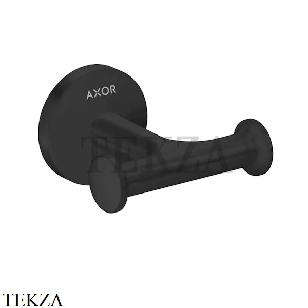 Axor Universal Circular Крючок для халата и полотенец двойной 42812670, черный матовый
