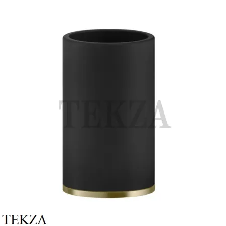 Gessi INCISO accessories Стакан настольный, композит черный 58532-727, Brushed Brass