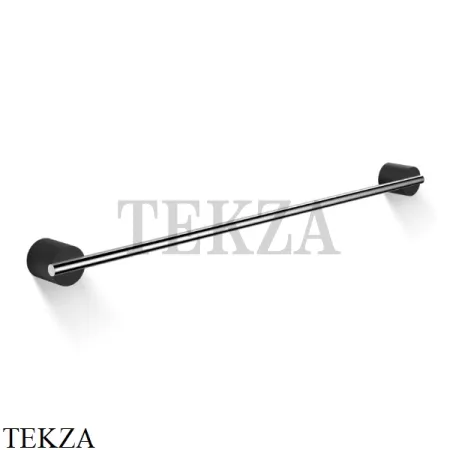 Decor Walther Stone Black HTE80 Держатель для банного полотенца, черный матовый-хром глянец