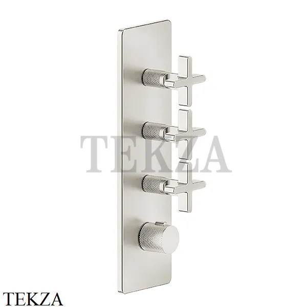 Gessi INCISO WELLNESS Термостат 3 выхода, внешняя часть 58226-720, Nickel PVD