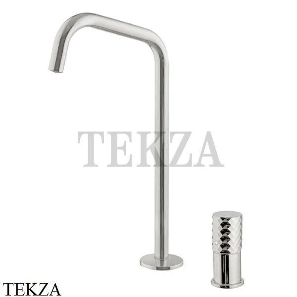 FIMA Carlo Frattini Spillo TECH X Смеситель для раковины, с донным клапаном F3271TNDXSN, Brushed nickel