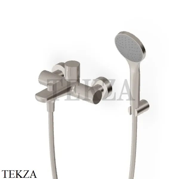 Zucchetti Todd Смеситель для ванны с изливом и гарнитуром ZTD490.C3, brushed nickel