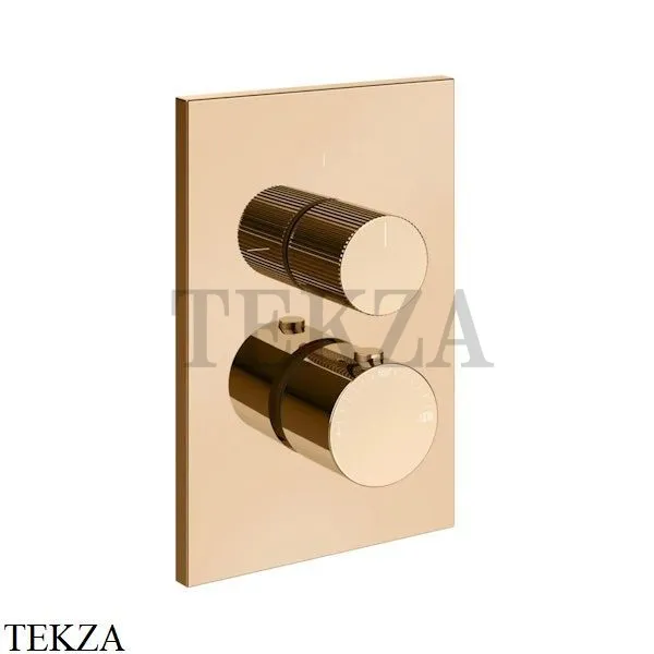 Gessi Habito RIGATO Термостат для душа, 1 поток, внешняя часть 73533-735, Warm Bronze PVD