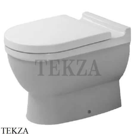 Duravit Starck 3 Унитаз приставной 0124090000, сиденье микролифт SoftClose, белый глянец