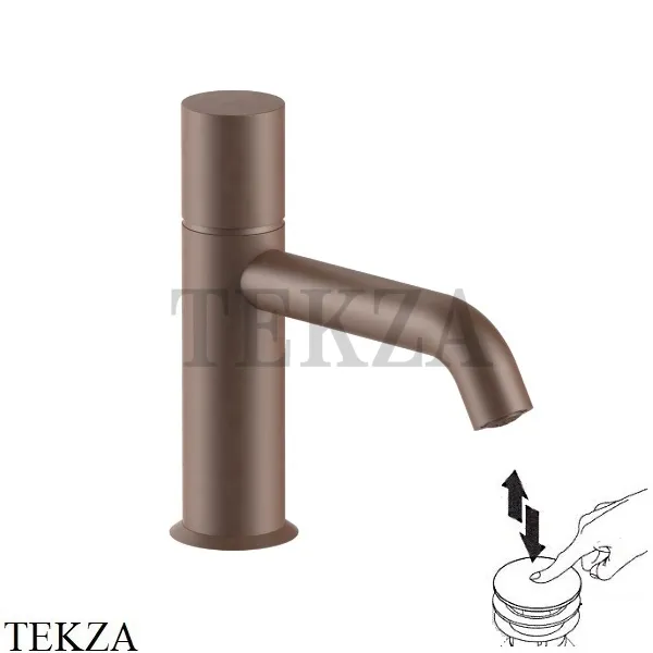 Fantini Nostromo Смеситель для раковины, донный клапан clik-clak 50P9E903F, Matt Copper PVD