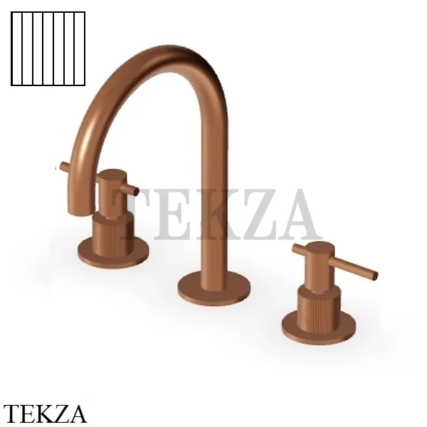 Zucchetti Helm Vertical Смеситель для раковины, без донного клапана ZHL515.XP91G2, brushed copper PVD