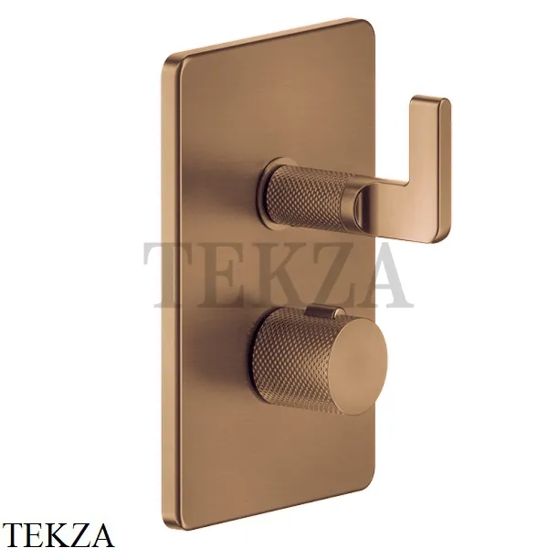 Gessi INCISO SHOWER Термостатический смеситель 1 поток, внешняя часть 58132-726, Warm Bronze Br.