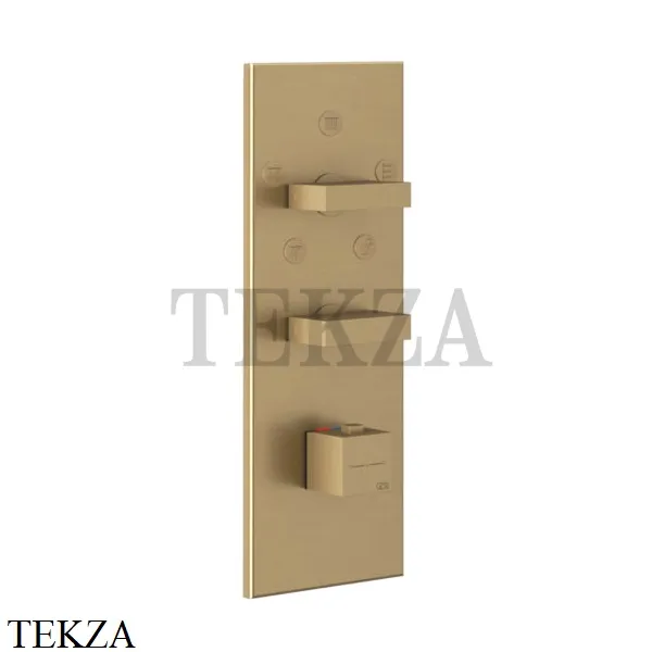 Gessi Rettangolo Wellness Термостат на 5 выходов, внешняя часть 43032-726, Warm Bronze Br