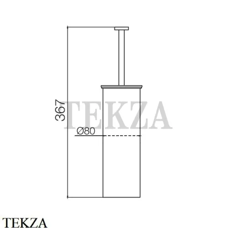 FIMA Carlo Frattini ROTOLA Туалетный ершик напольный F6006/3SN, Brushed nickel