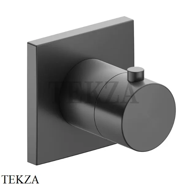 Keuco IXMO Термостат для душа, внешняя часть, квадрат 59553130002, Хром черный шлифованный
