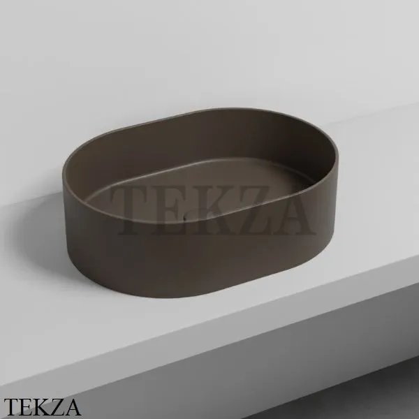 Cielo Theo Oval Раковина накладная, овал, без перелива THLAO CA, Cacao