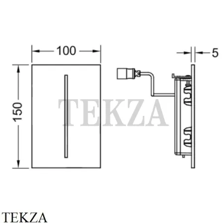 TECEfilo-Urinal Электронная панель смыва писсуара, от сети 230 В 9242050, белый глянец