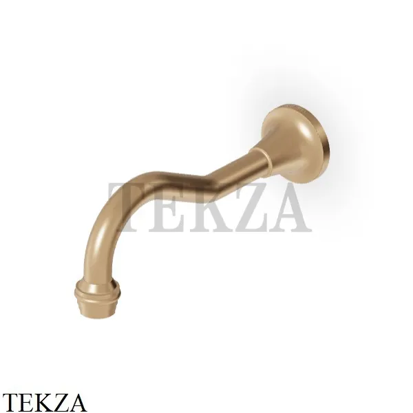 Zucchetti Agora Classic Излив для ванны настенный Z92204.P31, brushed british gold PVD