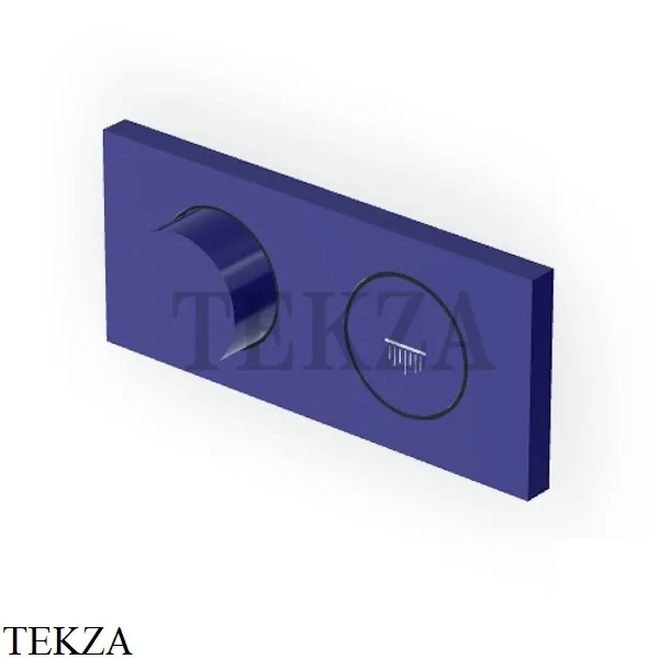Zucchetti Hoop Термостат для душа на 1 поток, внешняя часть ZHO781.L5, blu mediterraneo