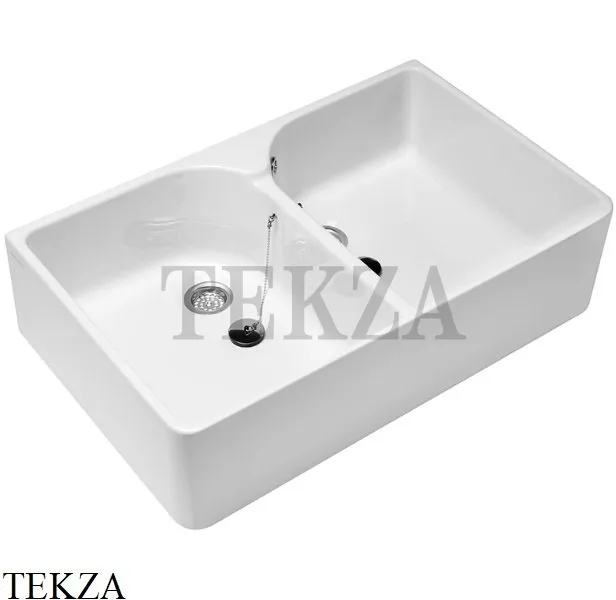 Villeroy & Boch O.NOVO Хозяйственная мойка с двумя чашами 63320001, белый глянец