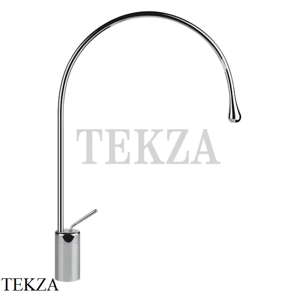 Gessi Goccia Смеситель для раковины высокий, без сливного гарнитура 33606-031, хром глянец