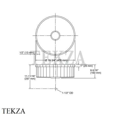 Kohler Brinx Мойка для кухни с гранеными стенками K-3674-NA, нержавеющая сталь
