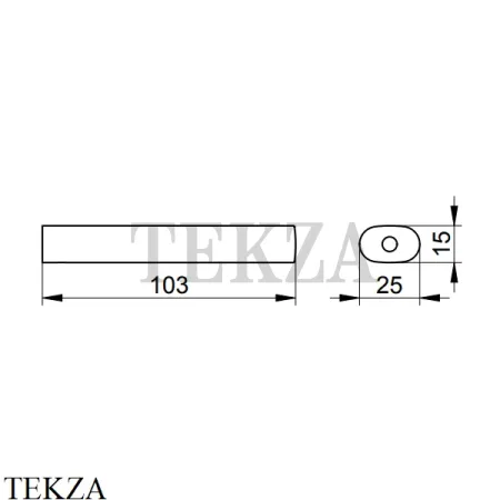 Keuco Edition 400 Держатель для запасного рулона туалетной бумаги 11563010000, хром глянец