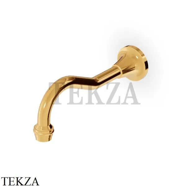 Zucchetti Agora Classic Излив для ванны настенный Z92204.C40, золото глянец