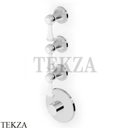 Zucchetti Agora Classic Термостат для душа, 3 выхода, внешняя часть ZAM661, хром глянец