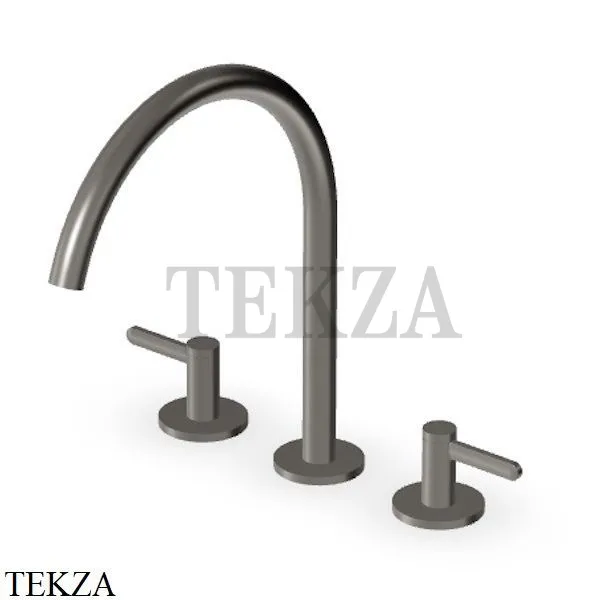 Zucchetti Isy22 Смеситель для раковины высокий, без гарнитура ZIS3341.C51, brushed metal black