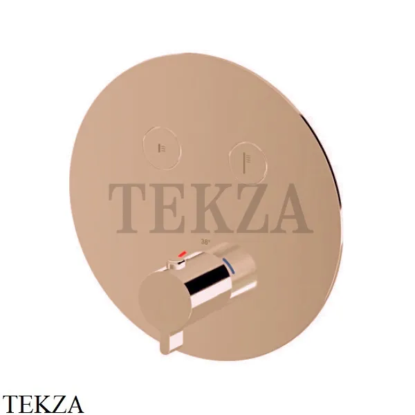 Newform XT Термостат для душа с кнопки Select на 2 потока 70402E.M0.072, Copper satin
