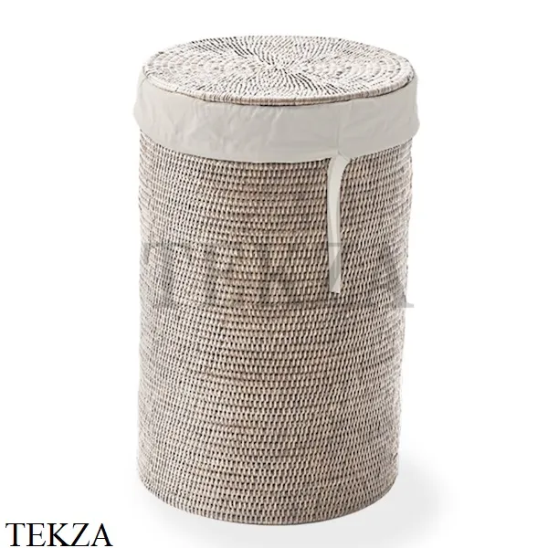 Decor Walther BASKET WB SMALL Корзина для белья с крышкой 0936591, ротанг светлый