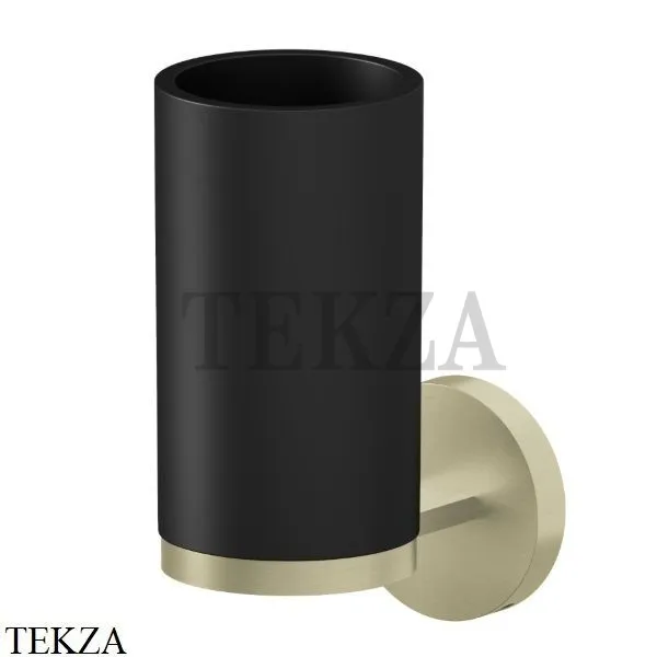 Newform X-Steel 316 Станкан настенный с держателем, композит 73206X.59.098, PVD Brushed pale gold