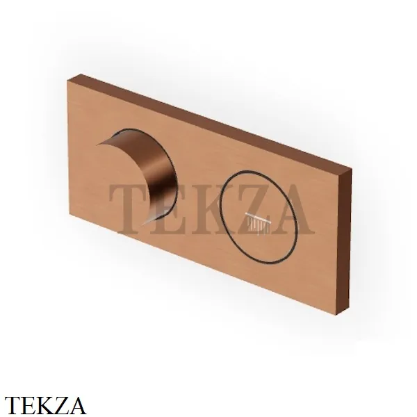 Zucchetti Hoop Термостат для душа на 1 поток, внешняя часть ZHO781.P91, brushed copper PVD