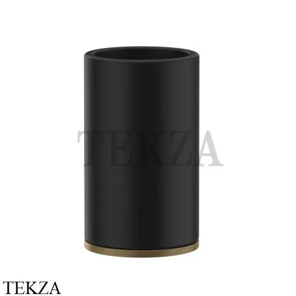 Gessi INCISO accessories Стакан настольный, композит черный 58532-713, Antique Brass