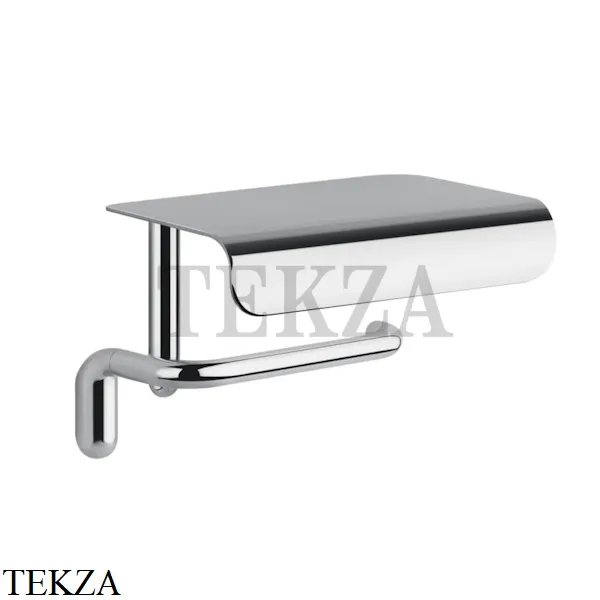 Gessi Goccia Бумагодержатель с крышкой-полкой 38049-031, хром глянец