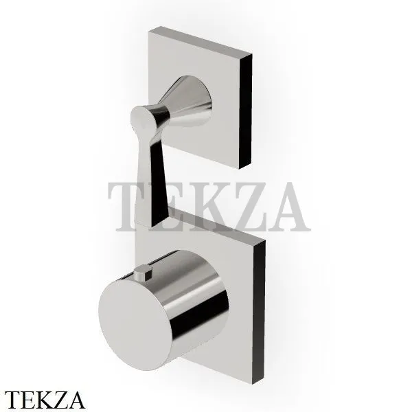 Zucchetti Bellagio Термостат для душа, 1 выход внешняя часть ZB2801.C8, nickel глянец