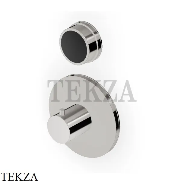 Zucchetti Savoir Термостат для душа, 1 поток, внешняя часть ZSV659.C8N, Nickel глянец-черный