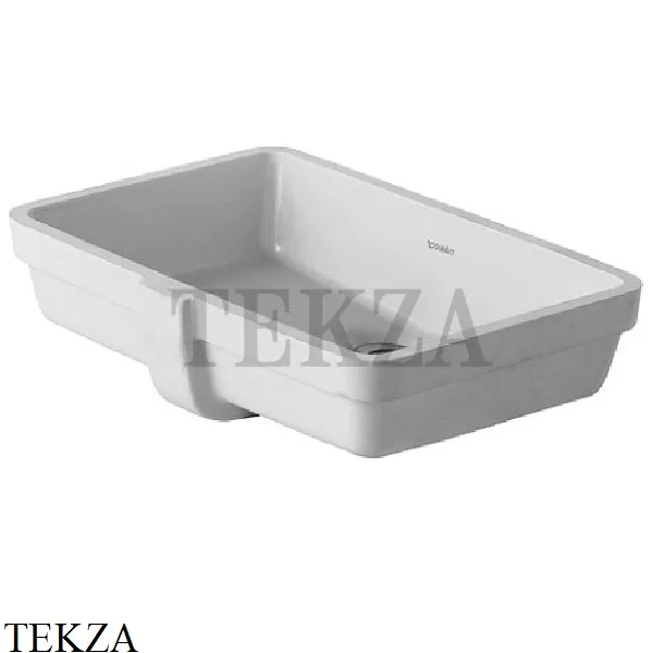 Duravit Vero Раковина встраиваемая снизу, с переливом 0330480000, белый глянец