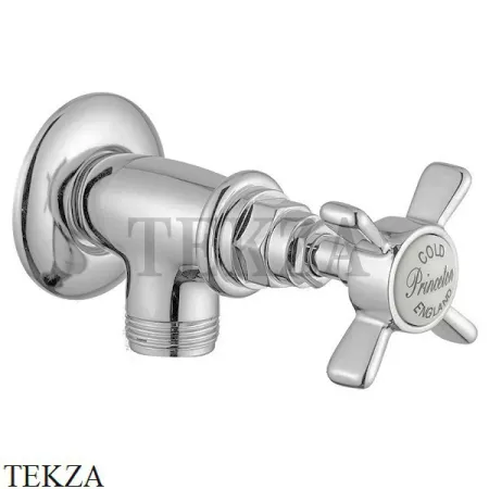 Migliore Princeton Кран запорный угловой, состаренный 19363, хром глянец