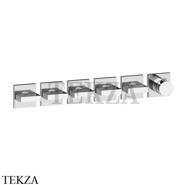 Gessi Rettangolo shower Термостат на 5 потоков, внешняя часть 44340-031, хром глянец