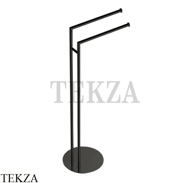 Colombo Mini Стойка напольная с двойным полотенцедержателем B4038.GM, графит шлифованный