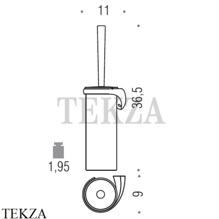 Colombo Link Ёршик туалетный подвесной B2407S.CR, хром глянец