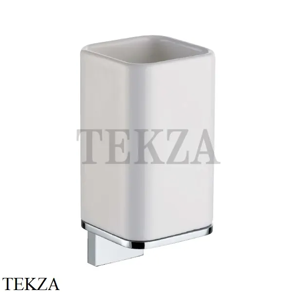 Bagno & Associati Altissima Стакан подвесной, керамика белая AT 142 51, хром глянец