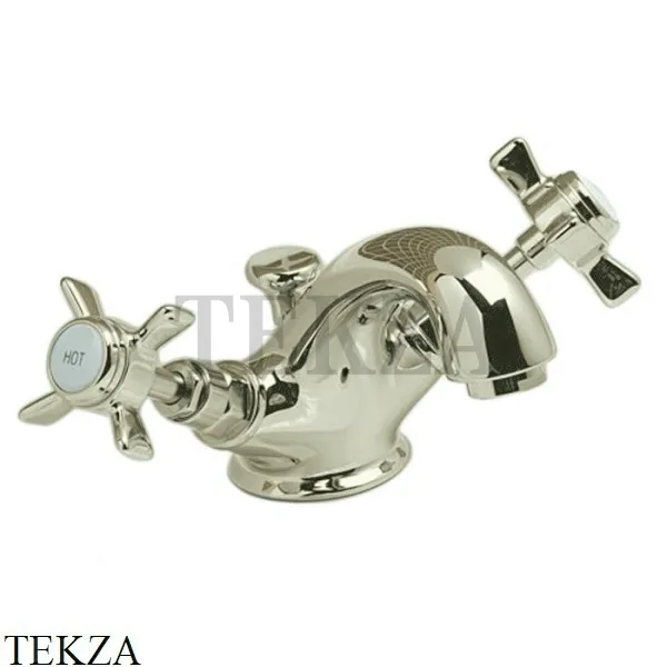 Devon&Devon COVENTRY Смеситель для раковины, с донным клапаном MARF24NKS, никель глянец