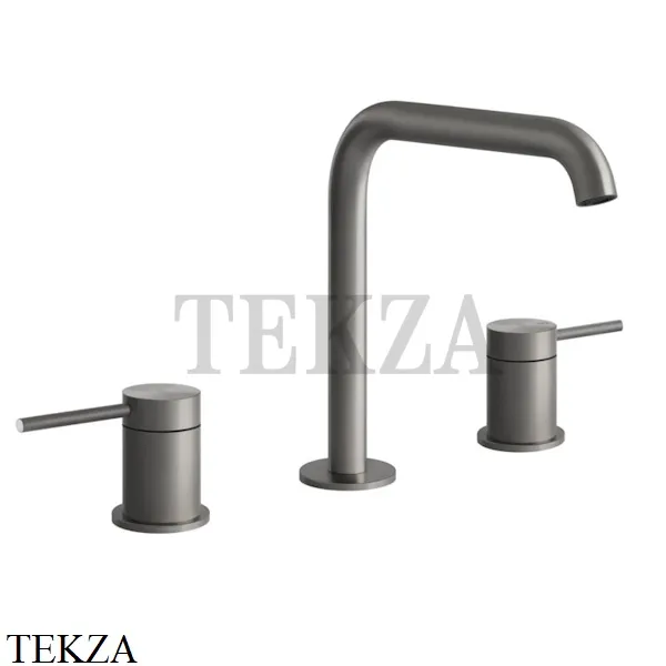 Gessi 316 FLESSA Смеситель для раковины, без гарнитура 54012-239, Steel Brushed
