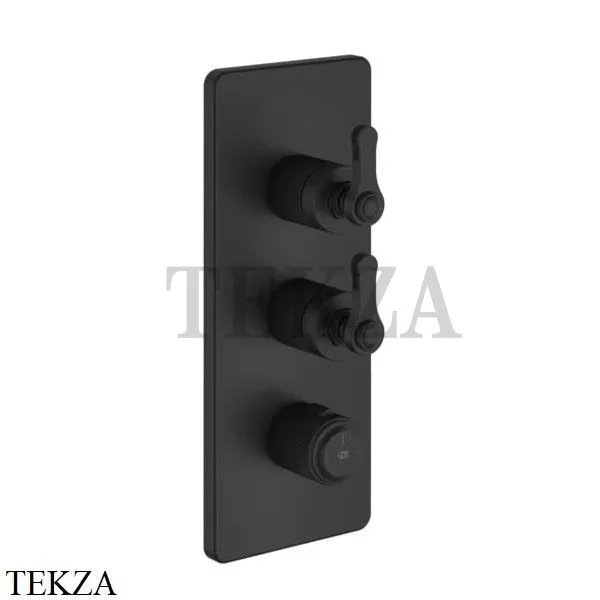Gessi VENTI20 Термостат для душа, 2 поток, внешняя часть 65200-299, Matte Black