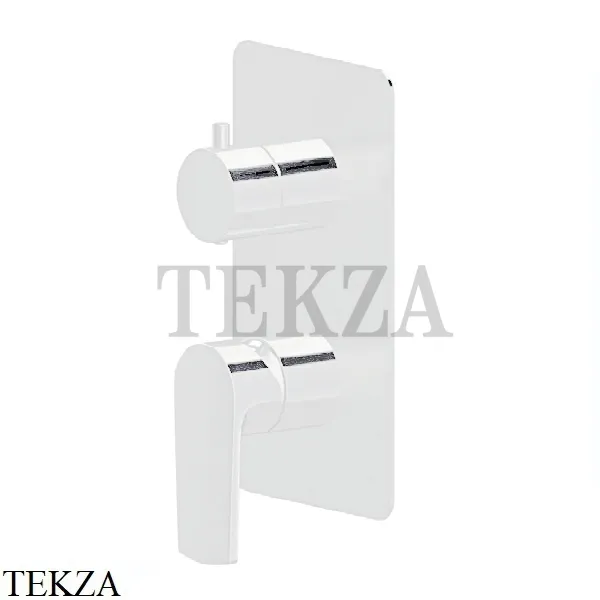 Newform HAKA Смеситель для душа, 2 потока, внешняя часть 72073E.01.014, белый матовый