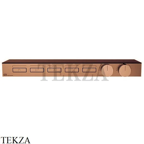 Gessi HI-FI Термостатический смеситель с полочкой, на 5 потоков 63028-726, Warm Bronze Br.