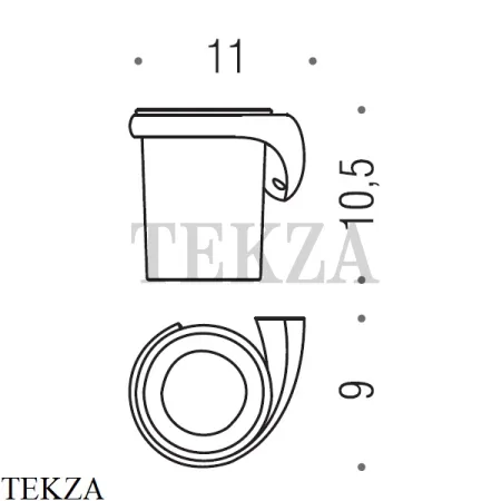 Colombo Link Стакан подвесной с настенным держателем B2402 SX.000, хром глянец