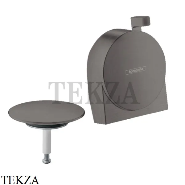 Hansgrohe Exafill S Внешняя часть излива для слива и перелива 58117340, черный хром brushed